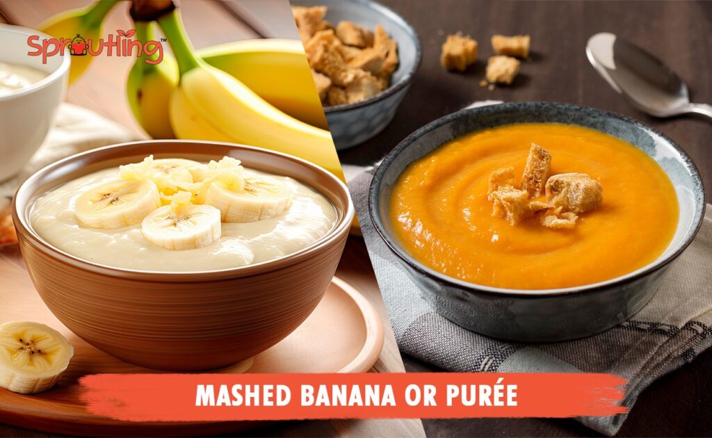Mashed Banana or purée