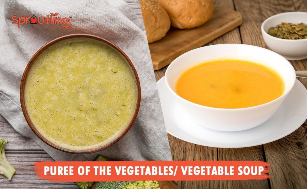Mashed puree of the vegetables