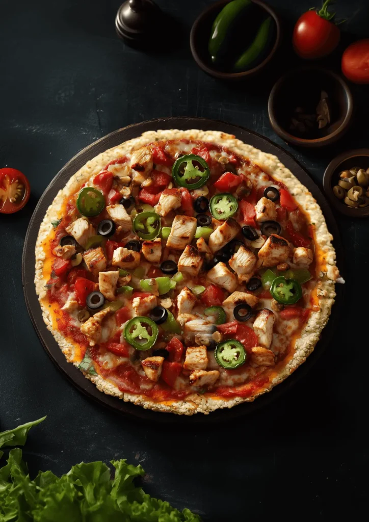 cauliflower-crust-chicken-pizza