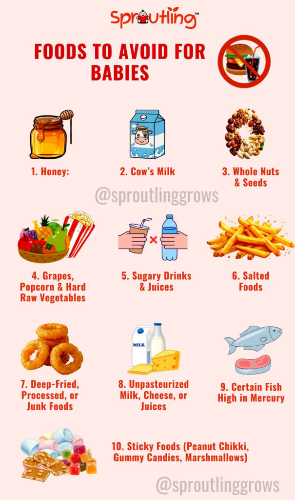 Top 10 Foods You Should Never Feed Your Baby