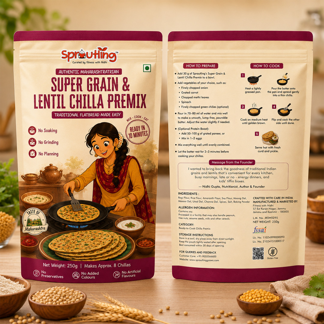 Super Grain & Lentil Chilla Premix
